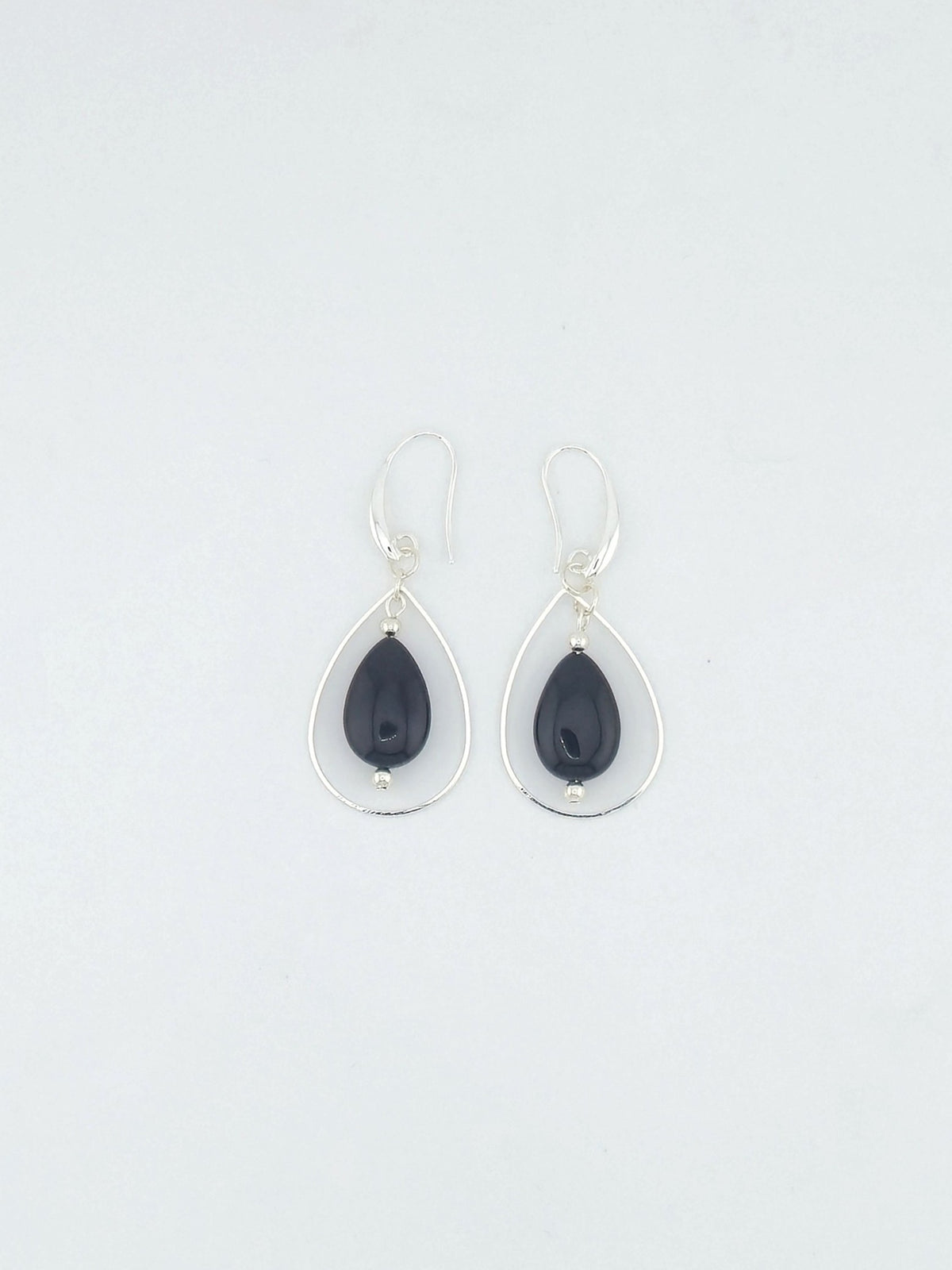 Onyx Teardrop Earrings