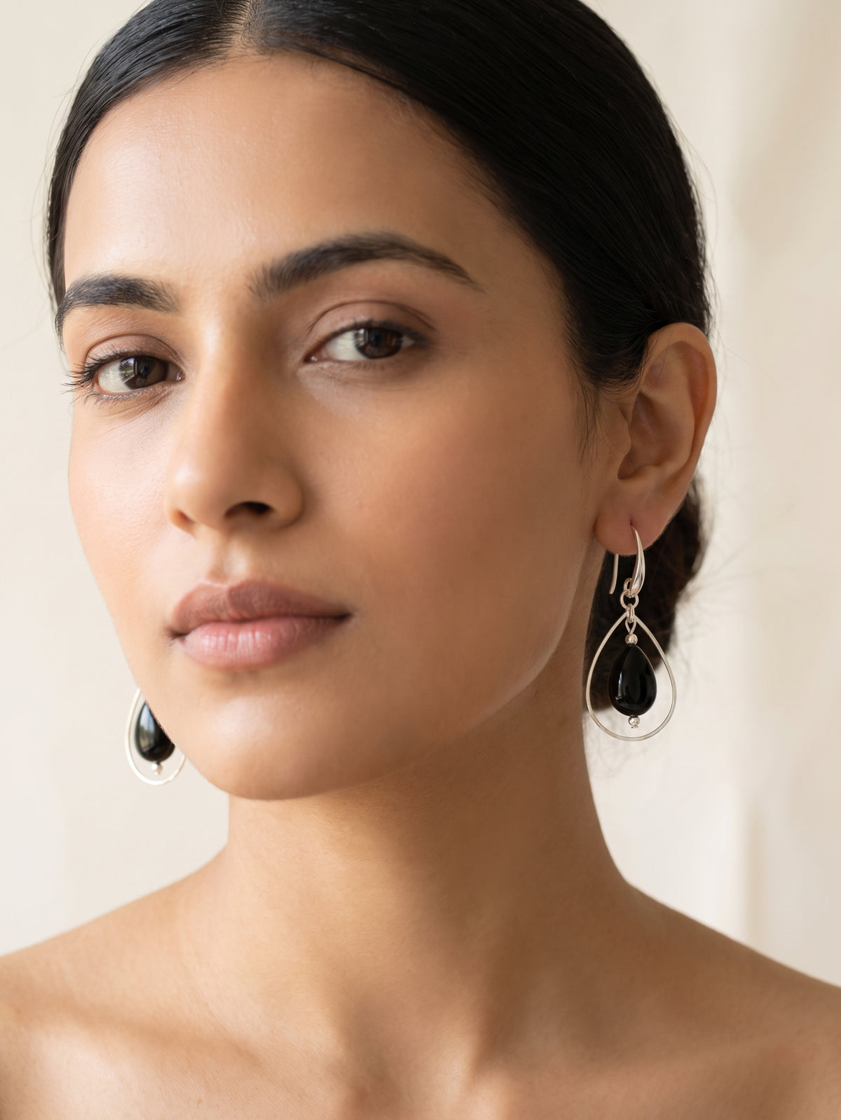 Onyx Teardrop Earrings