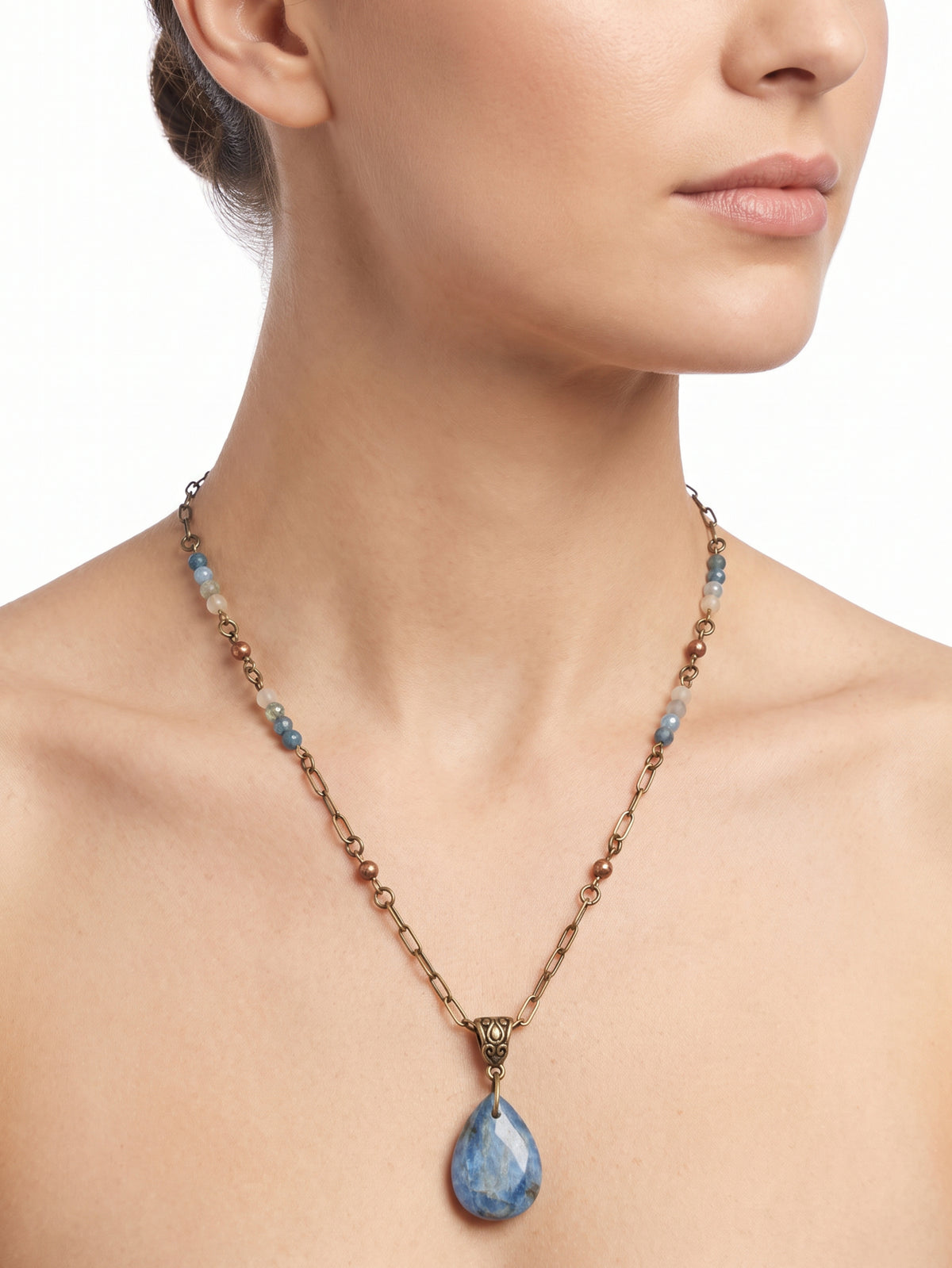 Natural Stone Pendant Necklace