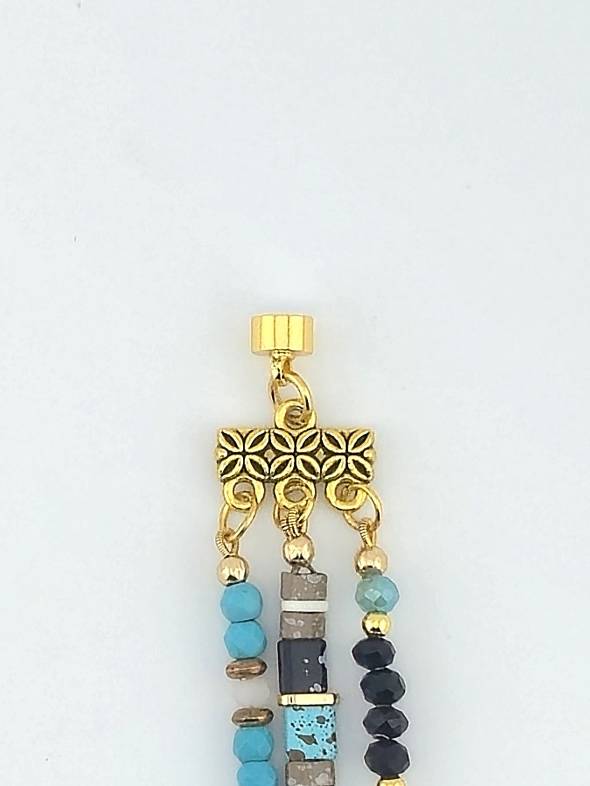 Layered Turquoise Bead Bracelet
