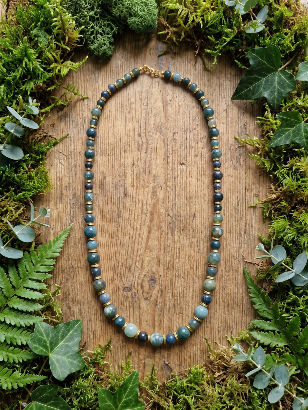 Moss Agate Bold is Beautiful Necklace