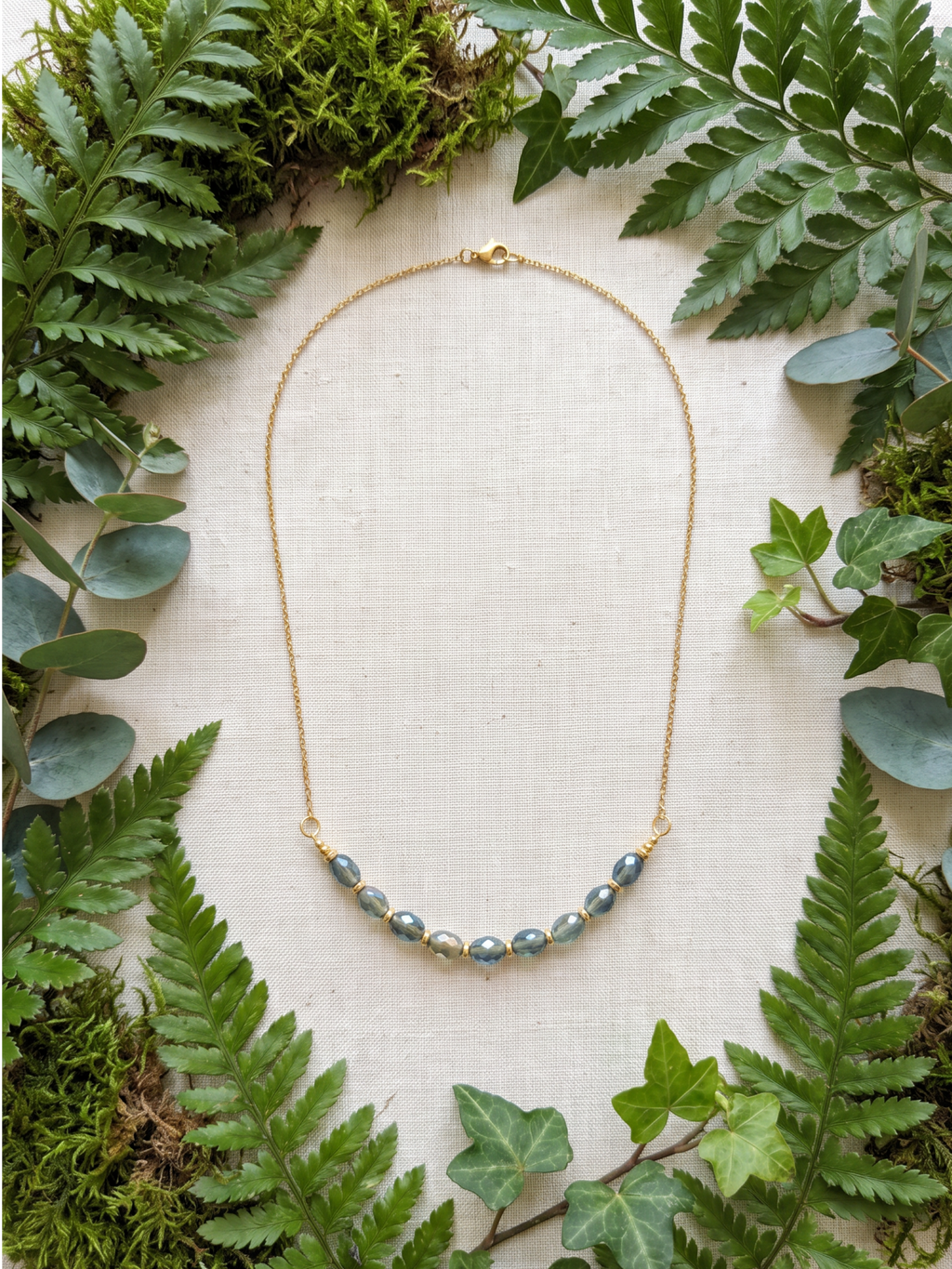 Dazzling Green Necklace 18"