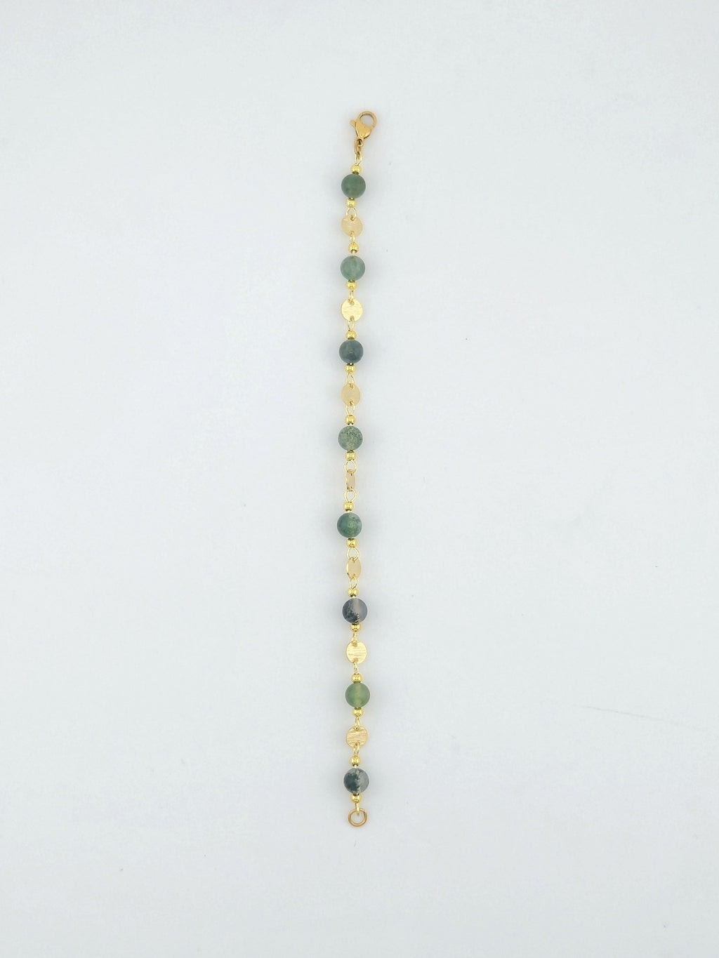 Moss Agate It's Beautiful to Be Linked bracelet