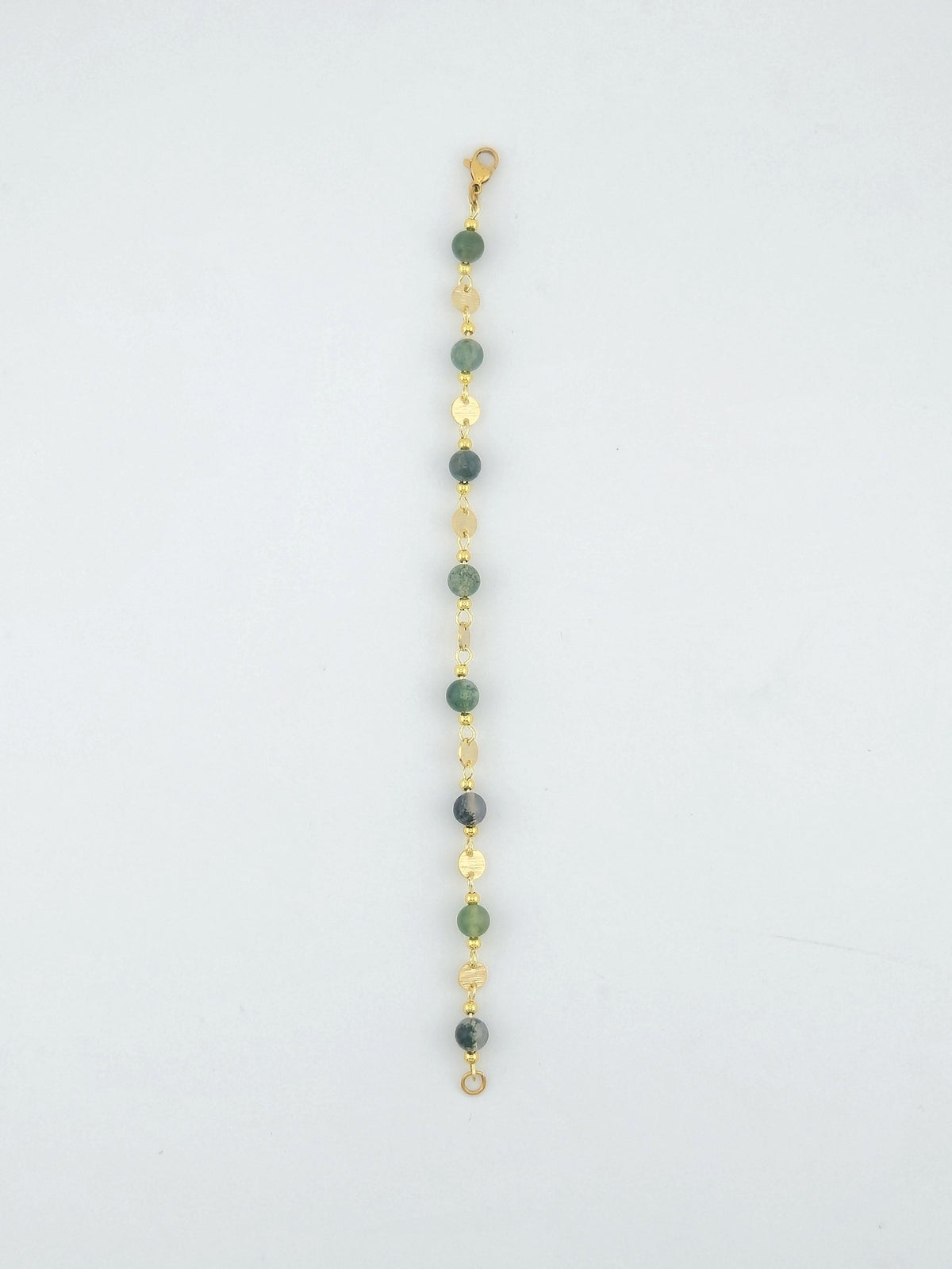 Moss Agate It's Beautiful to Be Linked bracelet