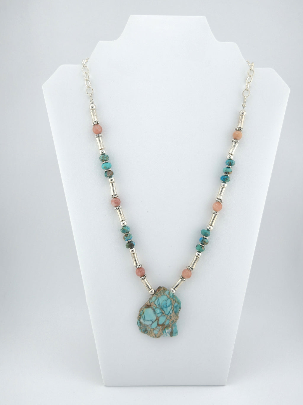 Natural Cut Turquoise Necklace