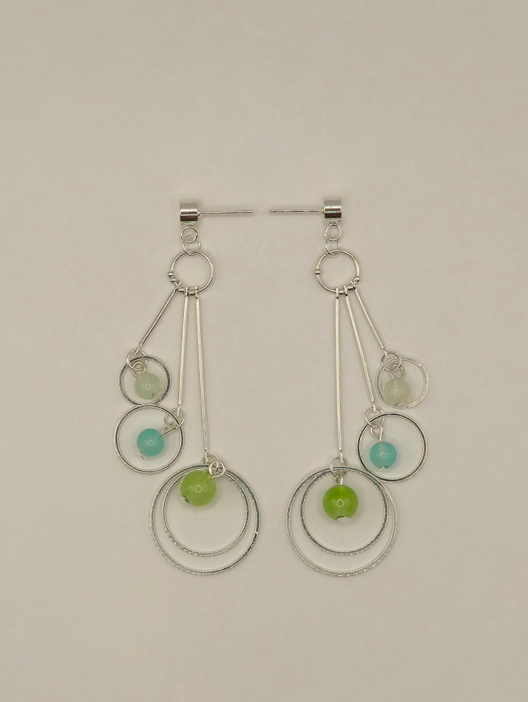Three Bar Triple Hoop Earrings