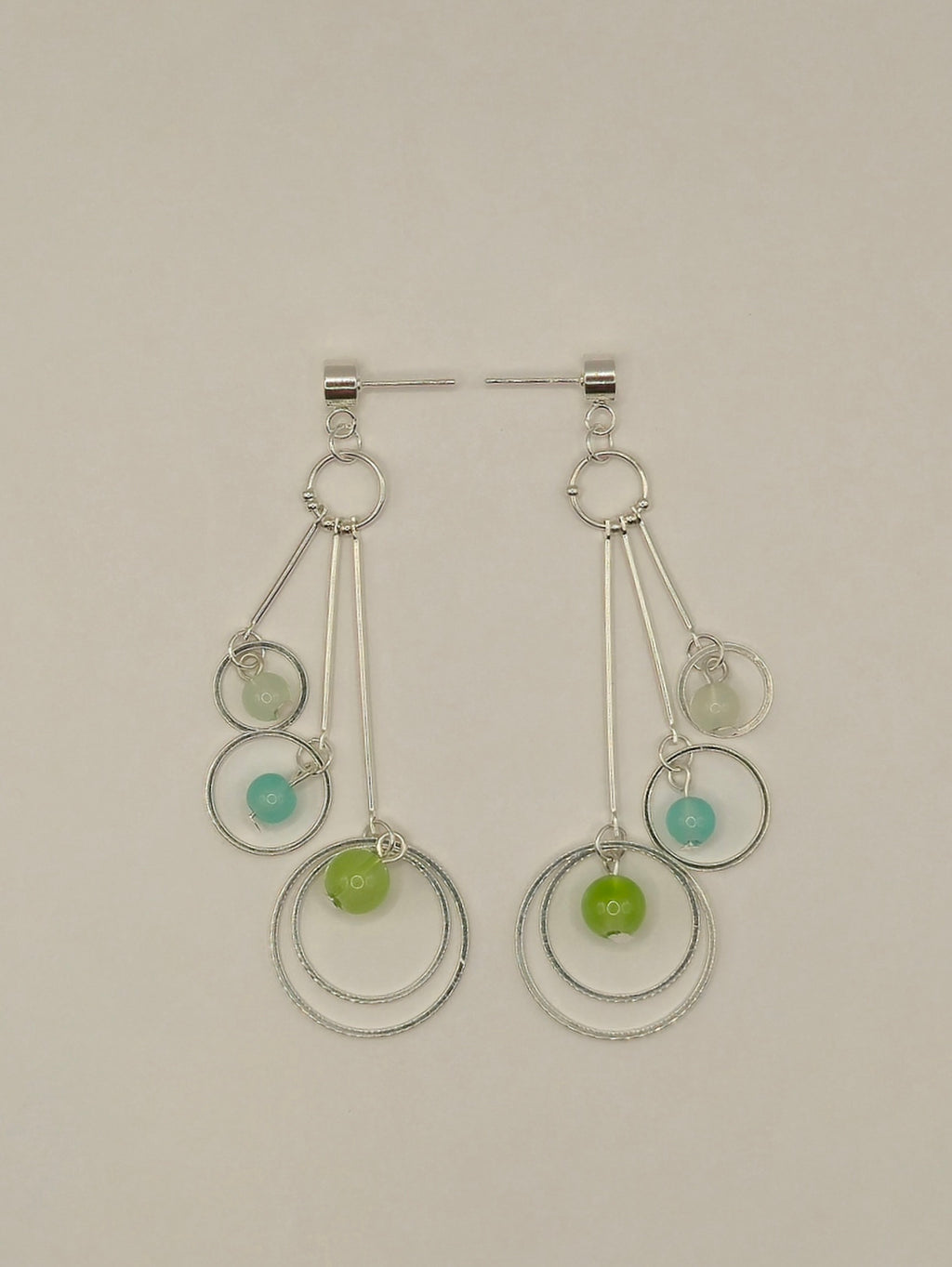 Yellow & Green Crackle Glass Collection