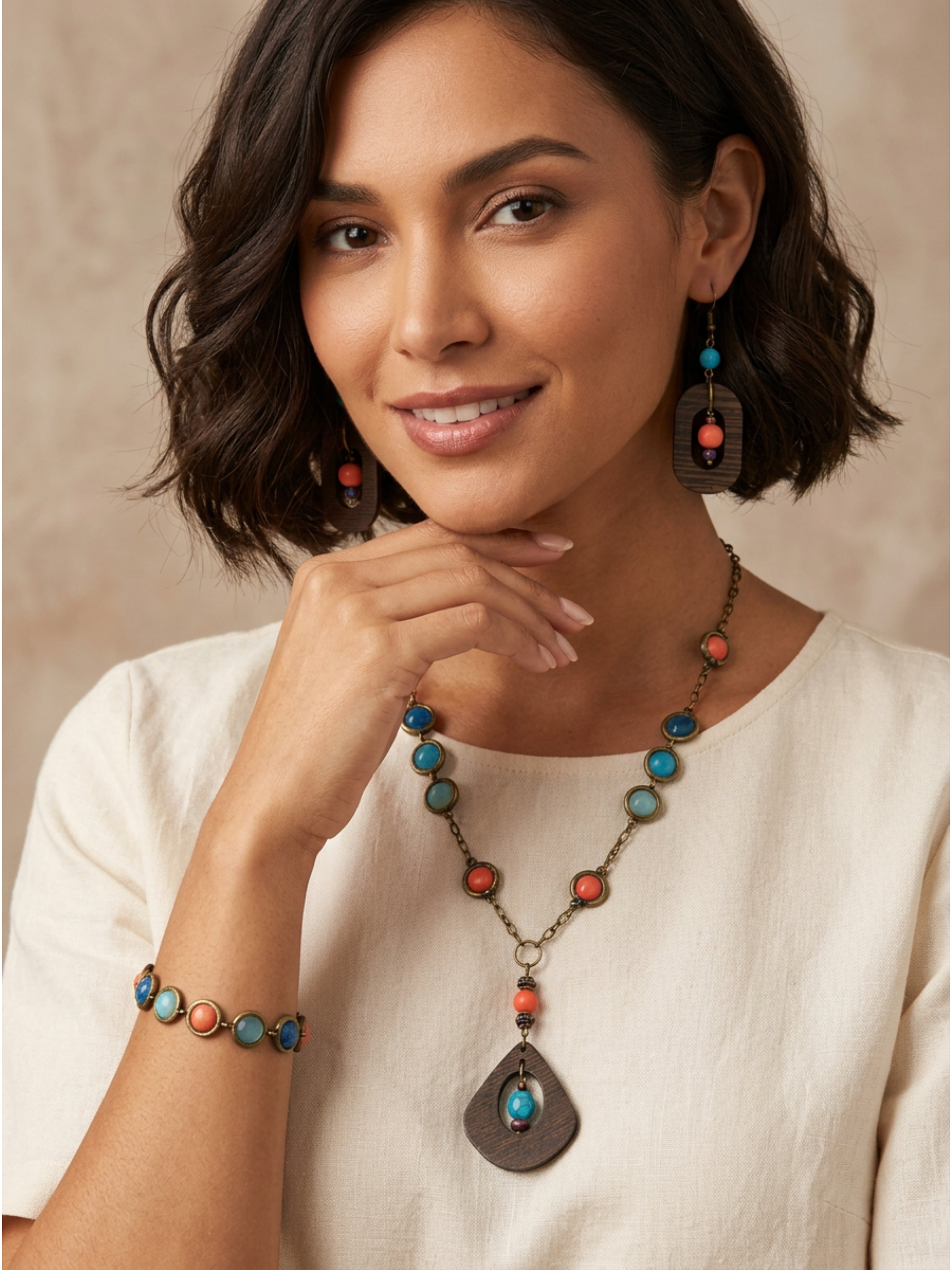 Blue Ombre Bead Frame Collection